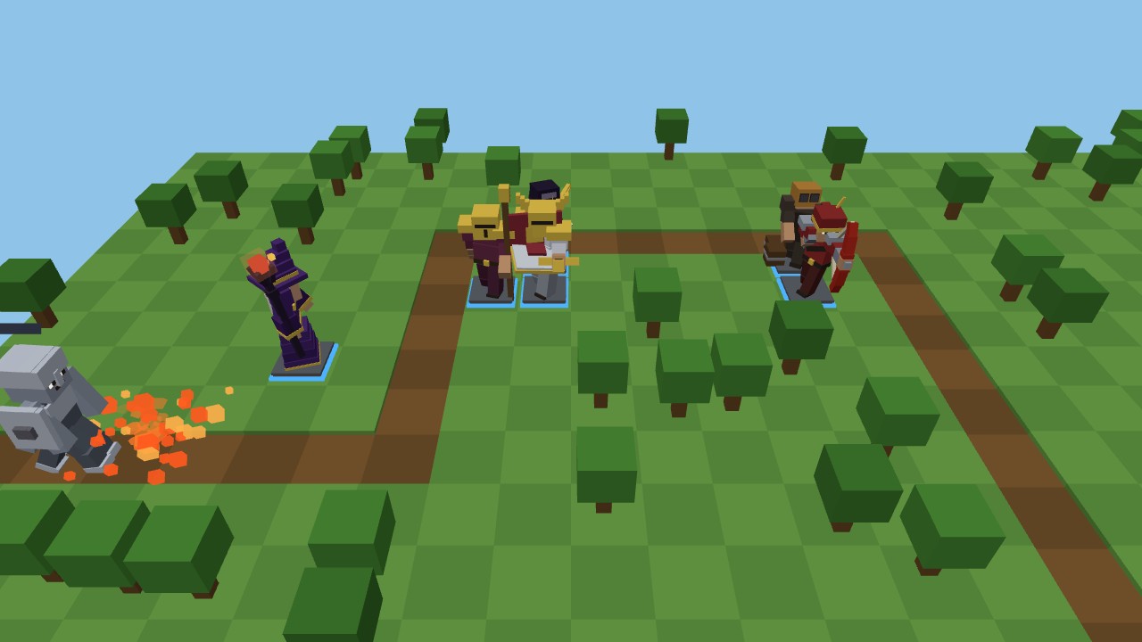 Tower Craft — A wizard's fire landing on an armoured Ironclad